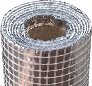 Barrière pare-vapeur aluminium renforcée 1,5 m – membrane isolante pour toiture/combles – 50 m de longueur