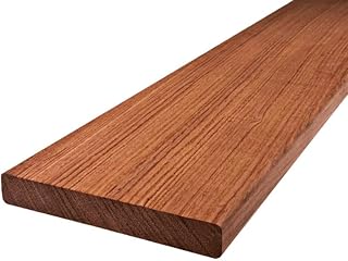 Planches de terrasse en jatoba, largeur 145 mm, épaisseur 21 mm (longueur 182 cm)