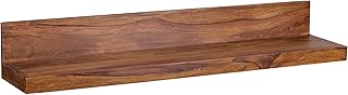 FineBuy étagère Murale 110 cm Bois Massif Sheesham étagère Suspendue Rustique | Etagère en Bois - Capacité de Charge maximale 20 kg - Étagère pour Le Mur | Bois véritable