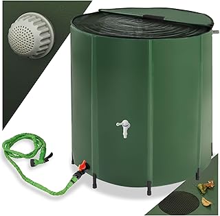 tectake® Récupérateur Eau de Pluie Pliable Réservoir d