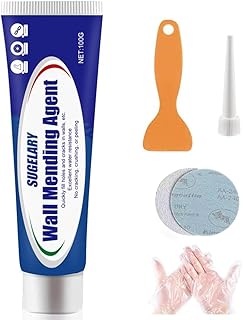 Crème de Réparation Murale, Enduit de Rebouchage Imperméable et à Séchage Rapide, Enduit de Rebouchage Pâte de Murs qui Répare Efficacement les Rayures, Trous, Fissures, Graffitis (100g -1 pièce)