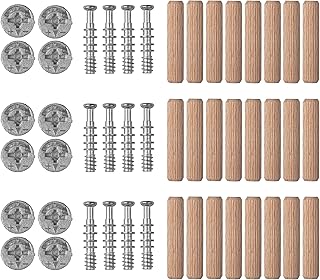 wolfcraft Ferrures excentriques pour meubles - Accessoires pour assemblages vissés - Accessoires pour le kit de ferrures excentriques pour meubles - 2955000